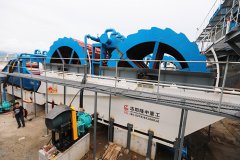 轮斗式洗石机清洗石粉怎