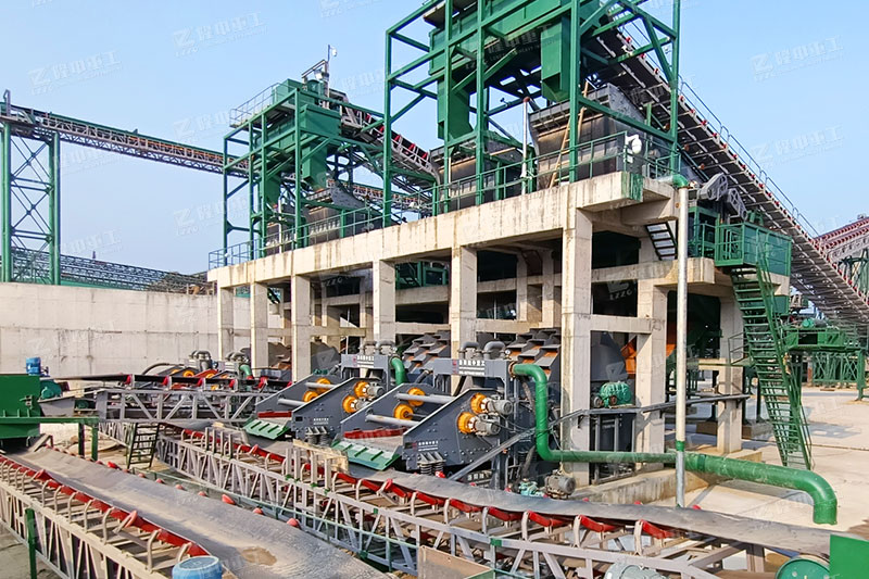 洗沙回收一体机工作现场